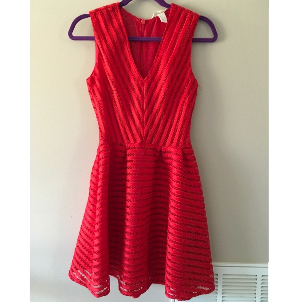 Red Fit Flare Dress